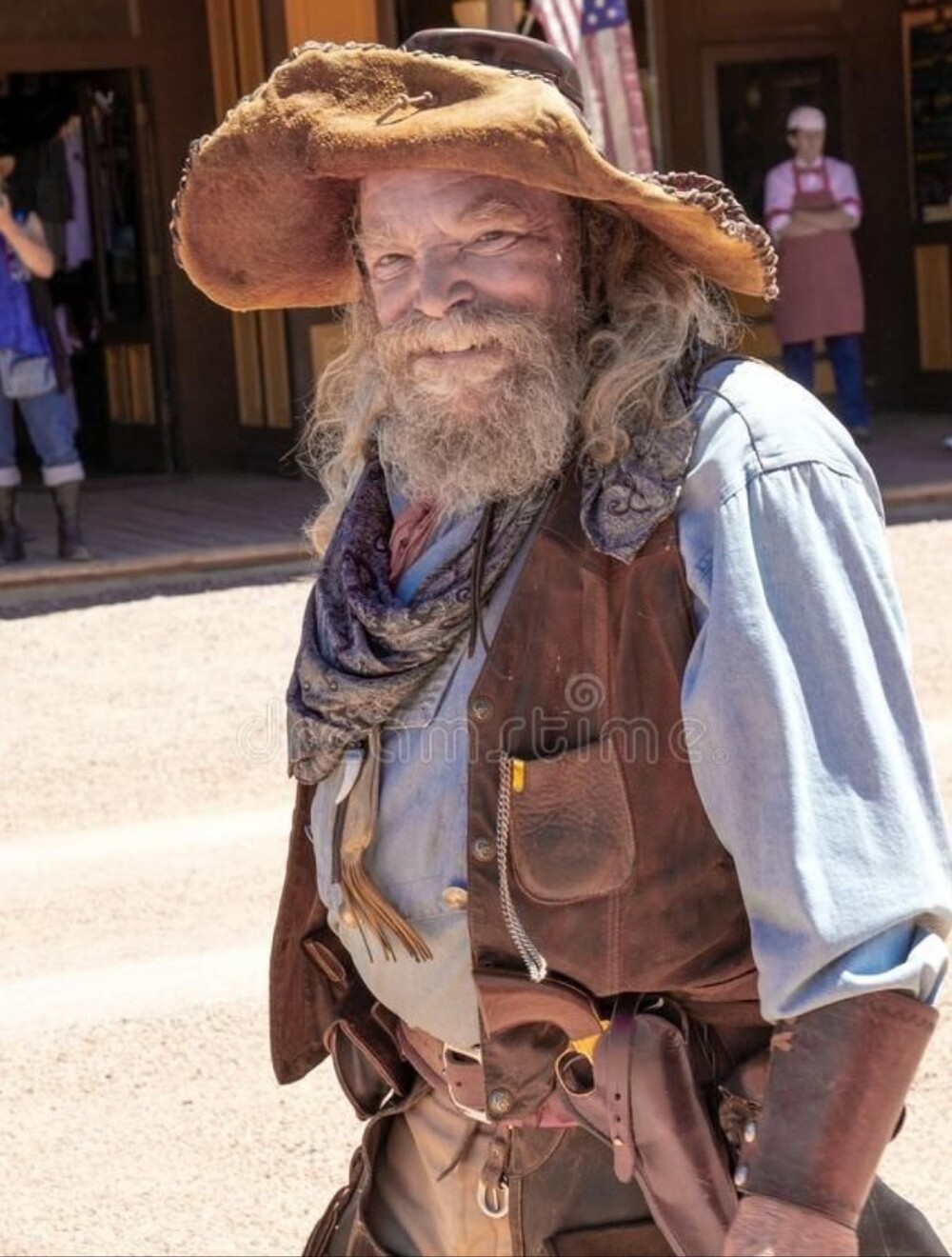 Pioneer Gold Miner Hat Costume - Picture 11 of 11